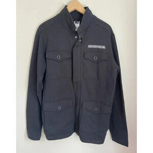 The North Face Full Zip Sweatshirt Jacket Fleece Shacket Black Medium M